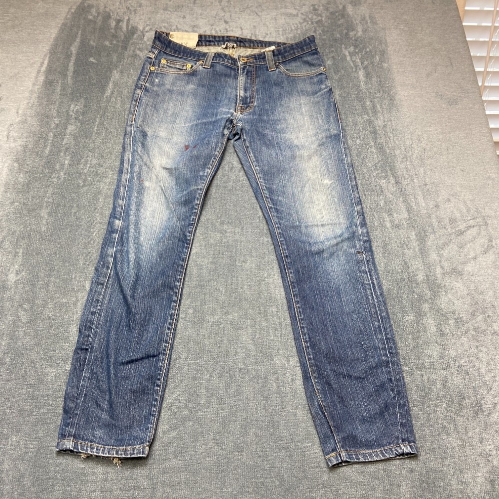 Active Reform Jeans Mens 30 Blue Denim Stretch Everyday Wear Slim Straight Leg